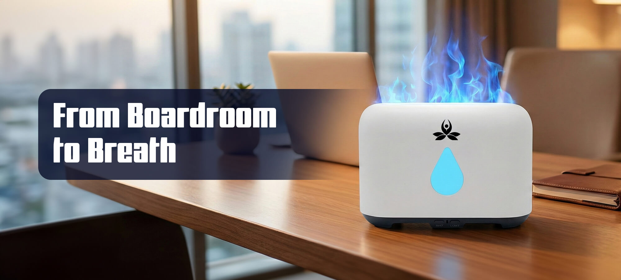 Professional Workspace With Calming Aromatherapy