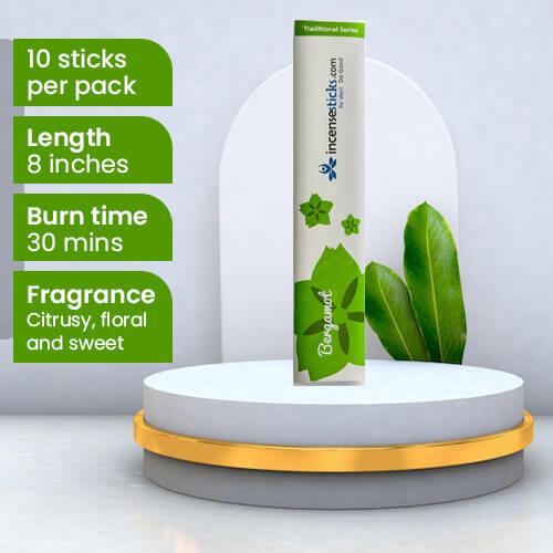 Bergamot incense 8" 10 Sticks