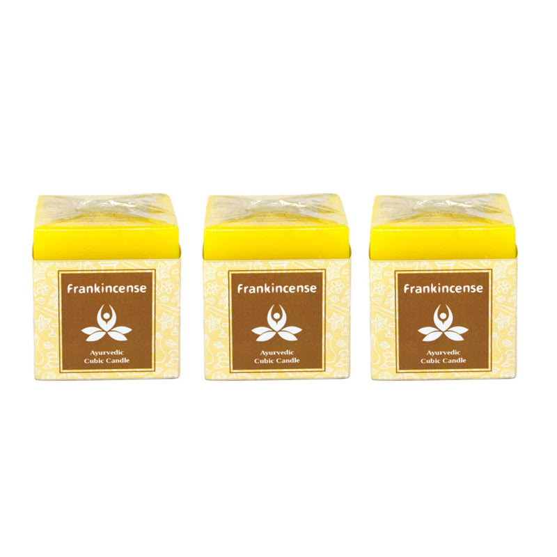 Frankincense Ayurvedic Cubic Candle