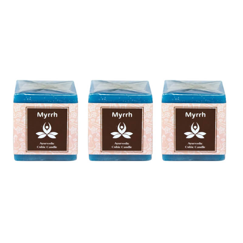Myrrh Ayurvedic Cubic Candle