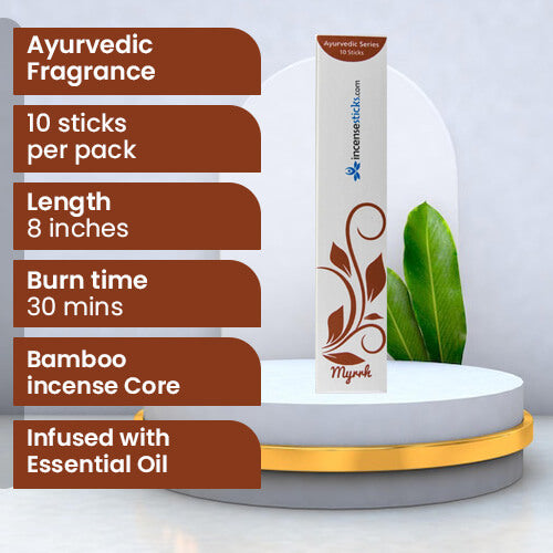 Myrrh Incense 8" 10 Sticks