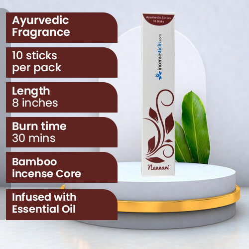 Nannari Incense 8" 10 Sticks