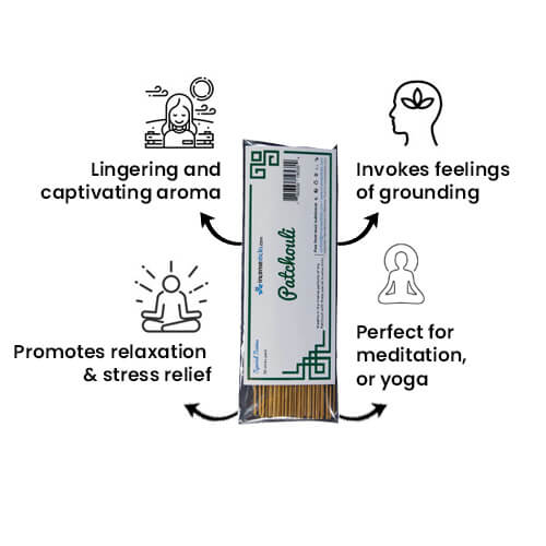 Patchouli Incense 8" 50 Sticks
