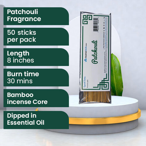 Patchouli Incense 8" 50 Sticks