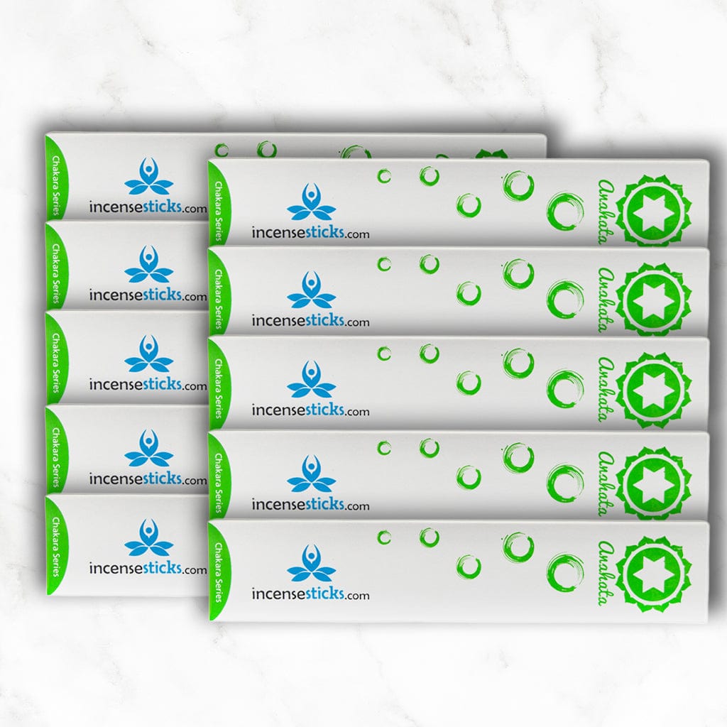 Anahata Incense 8" inch 12 Sticks Chakra incense 10 Packs