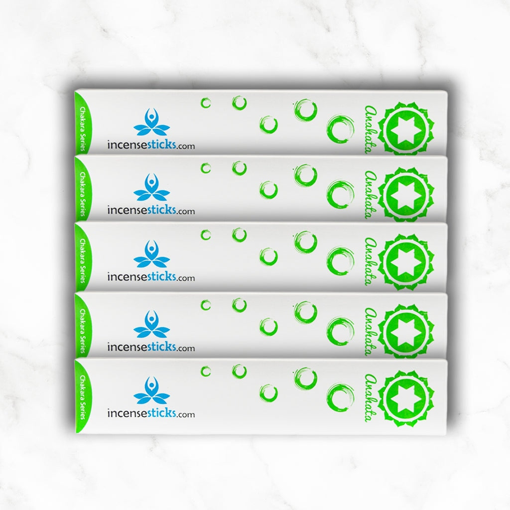 Anahata Incense 8" inch 12 Sticks Chakra incense 5 Packs