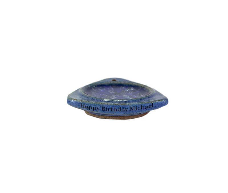 Ceramic Crystal Incense Holder – Triangle