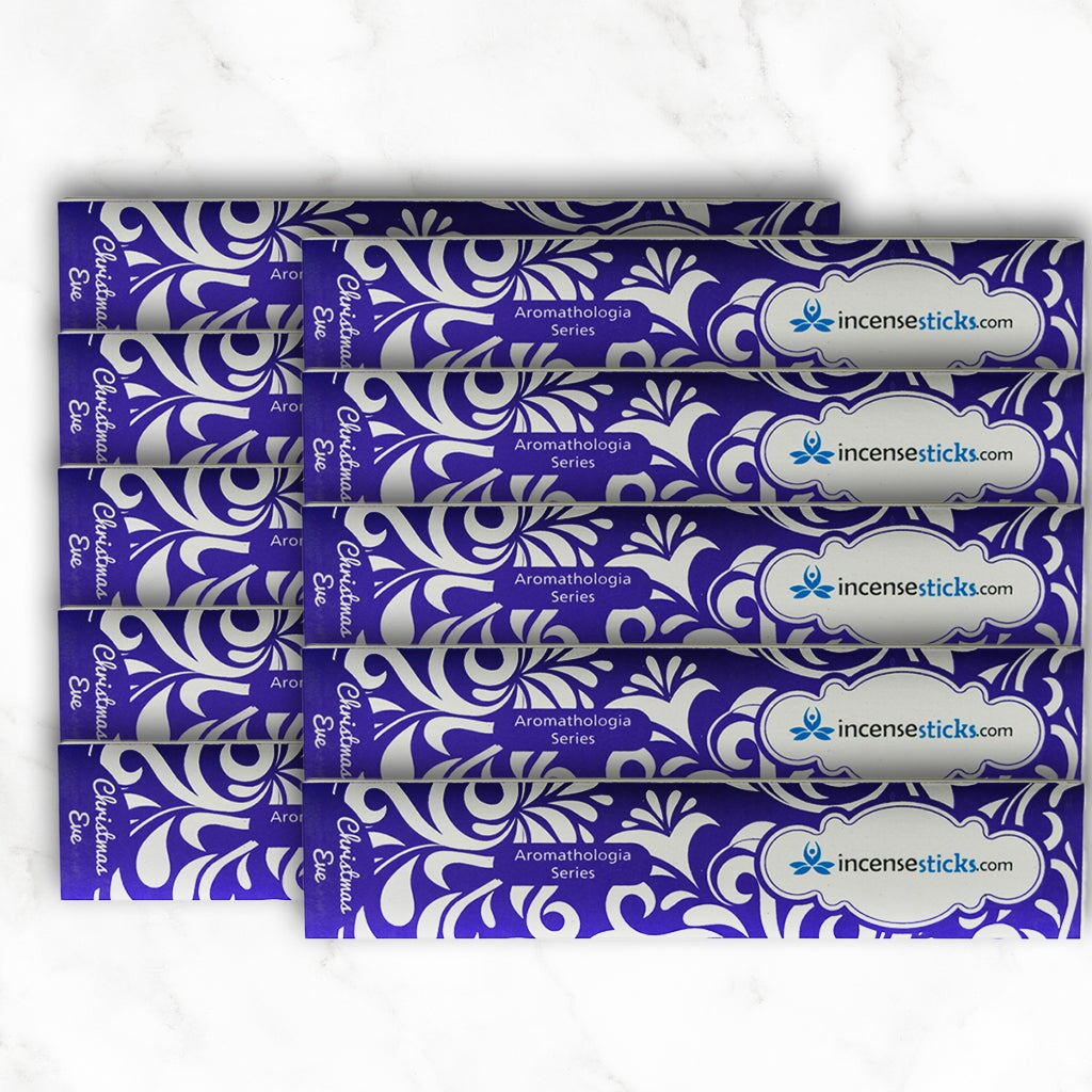 Christmas Incense 8" 12 Sticks Aromatologia Incense Sticks 10 Packs