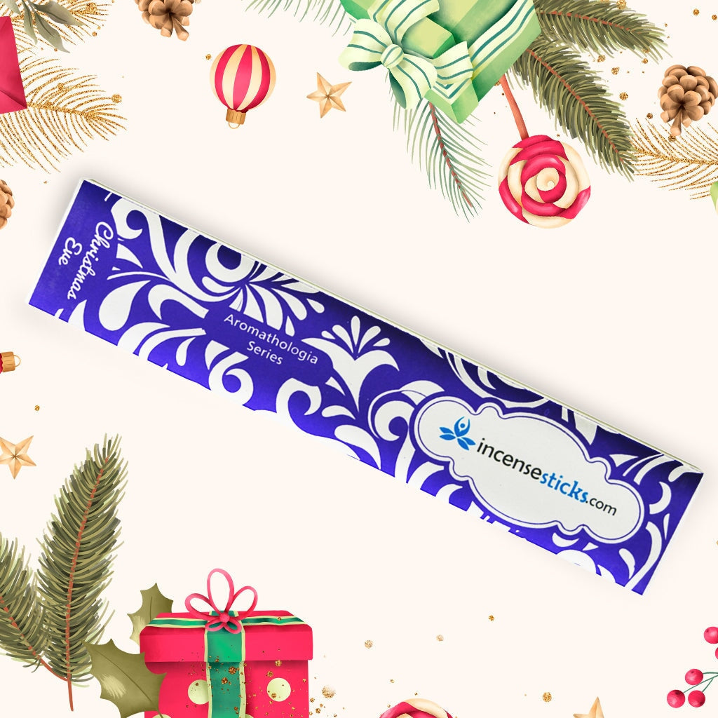 Christmas Incense 8" 12 Sticks Aromatologia Incense Sticks