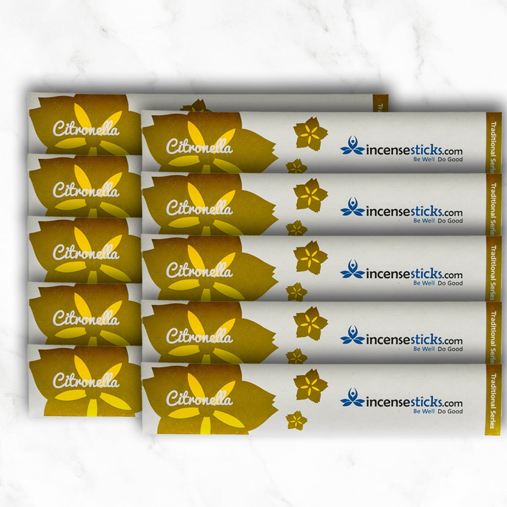Citronella Incense 8" 10 Sticks Traditional Incense 10 Packs