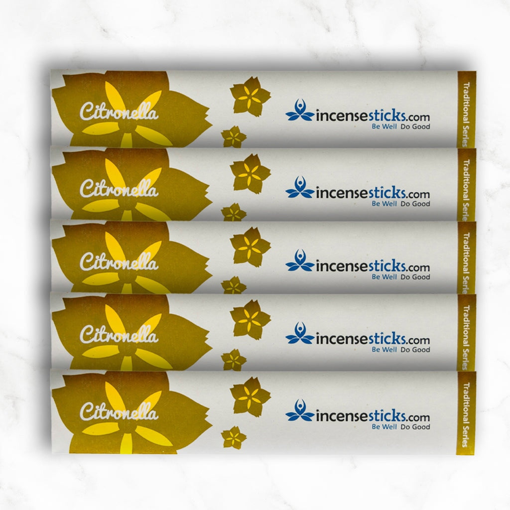 Citronella Incense 8" 10 Sticks Traditional Incense 5 Packs