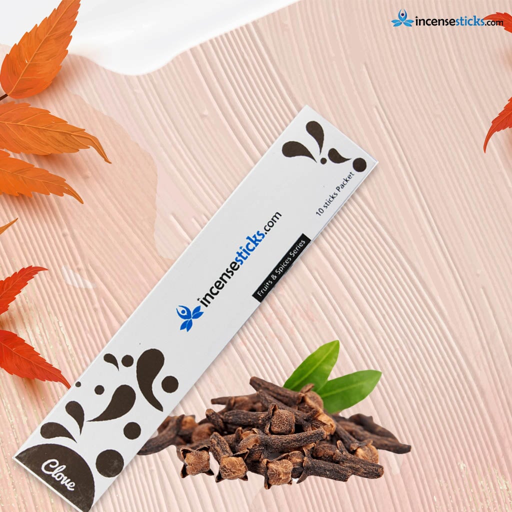 Clove Incense 8" inch 10 Sticks Fruits & Spices