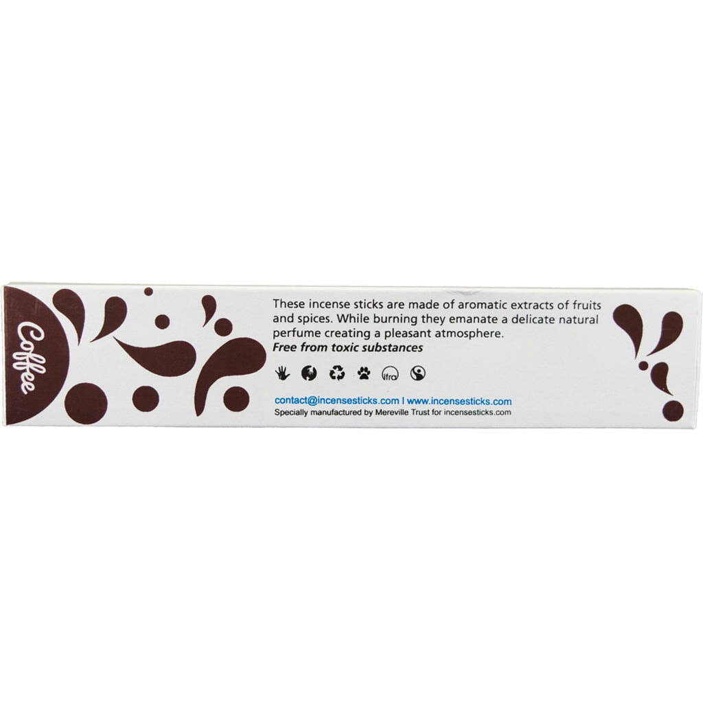 Coffee Incense 8" inch 10 Sticks Fruits & Spices