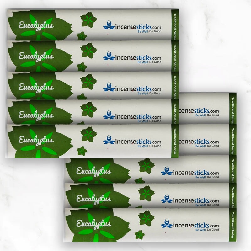 Eucalyptus Incense 4.5" 10 Sticks Mini Traditional 10 Packs