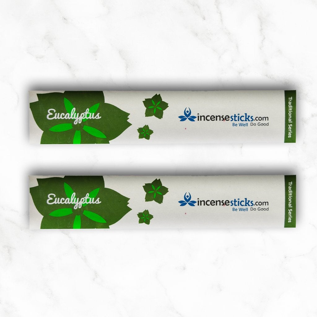 Eucalyptus Incense 4.5" 10 Sticks Mini Traditional 2 Packs