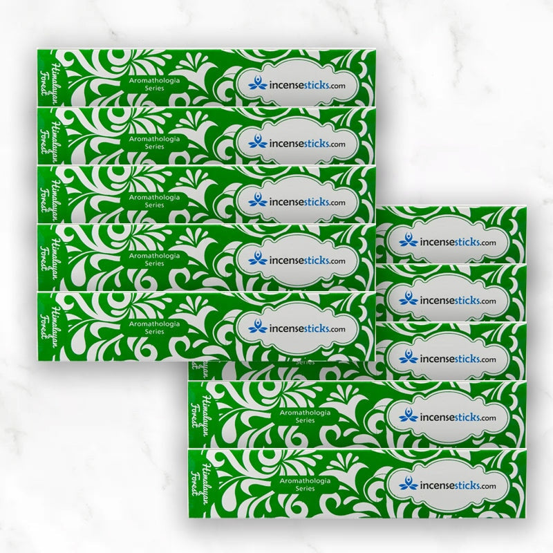 Himalayan Forest Incense 8" 12 Sticks Aromatologia Incense Sticks 10 Packs