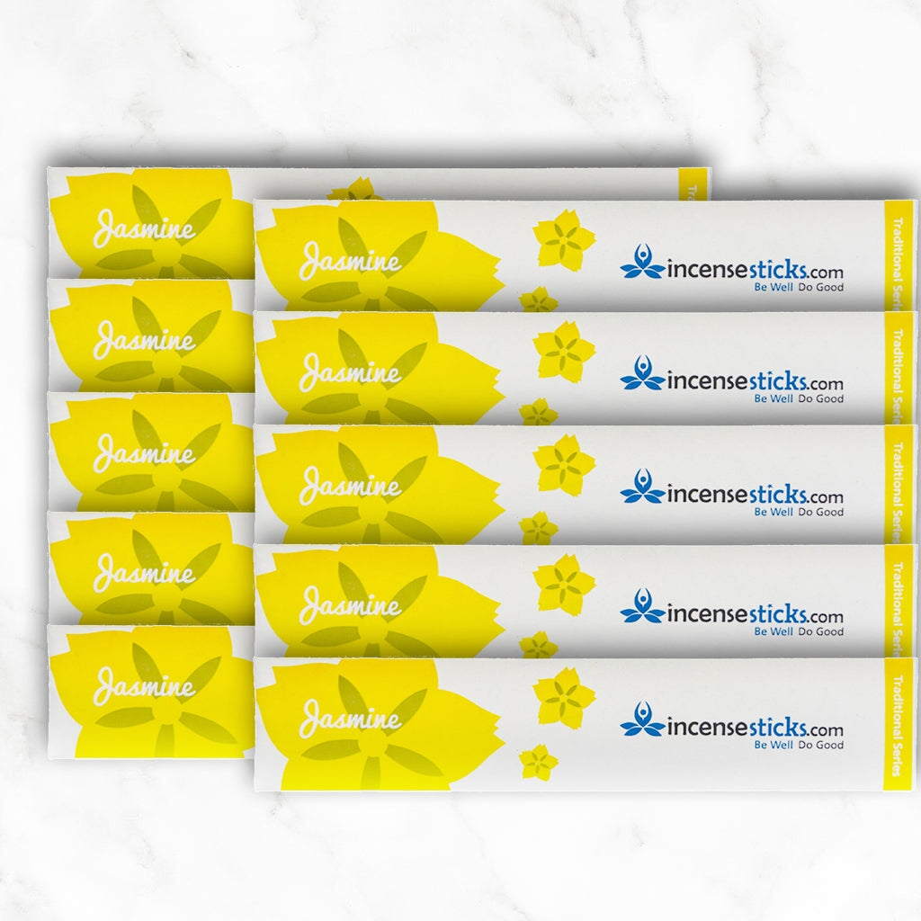 Jasmine Incense 8" 10 Sticks Traditional Incense 10 Packs