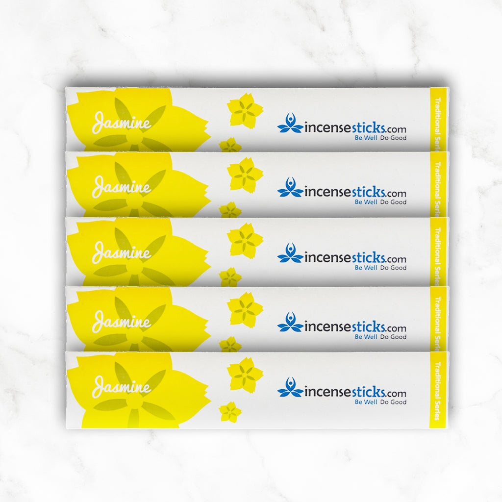 Jasmine Incense 8" 10 Sticks Traditional Incense 5 Packs