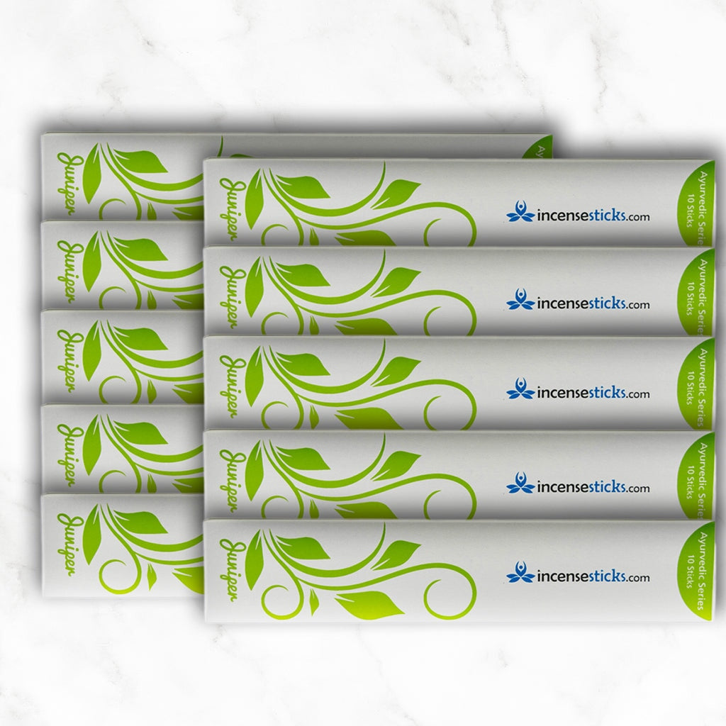 Juniper Incense 8" 10 Sticks Ayurvedic incense 10 Packs