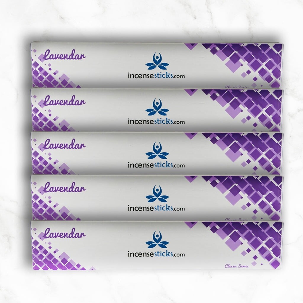 Lavender Incense 10" inch 12 Sticks classic incense 5 Packs