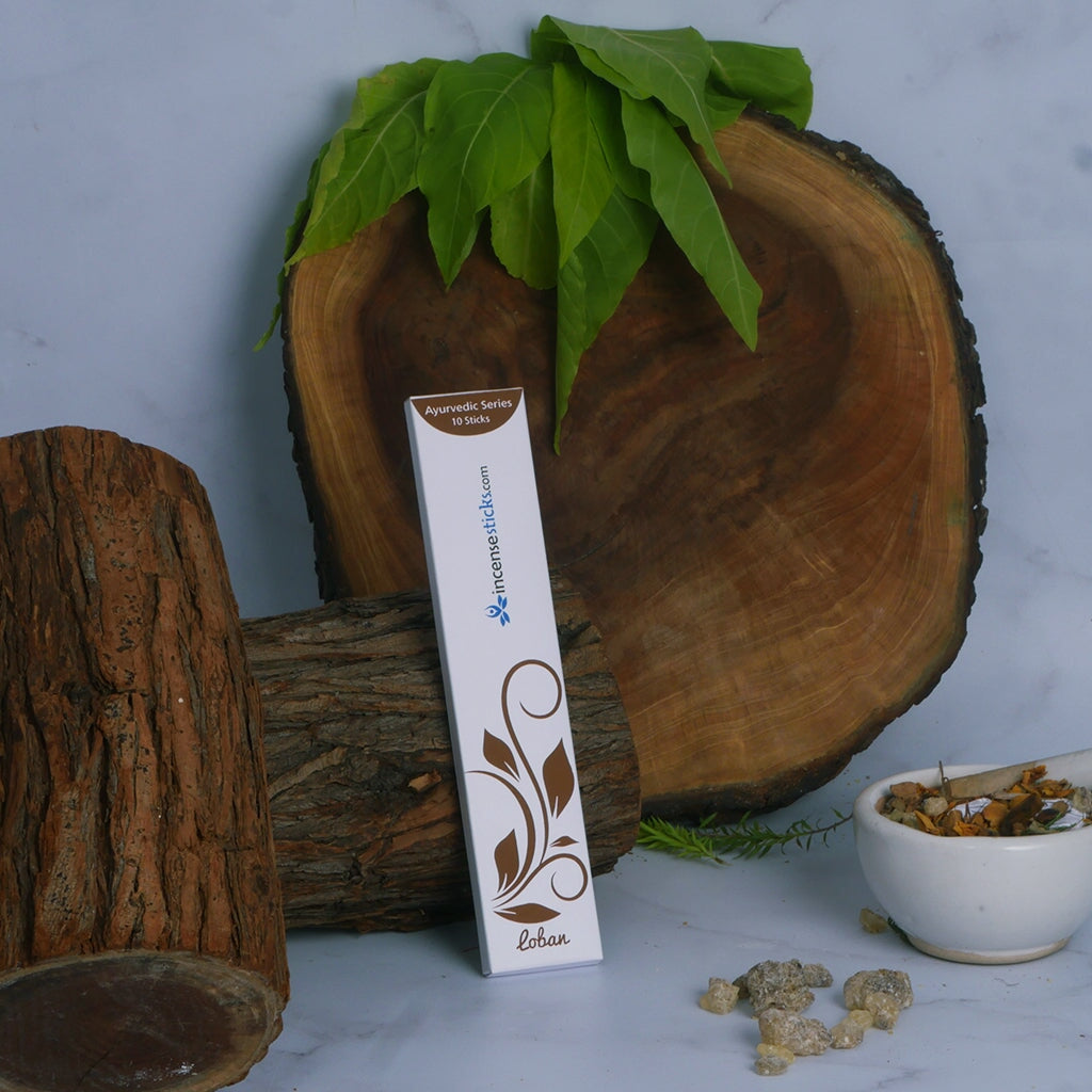 Loban Incense 8" 10 Sticks Ayurvedic incense