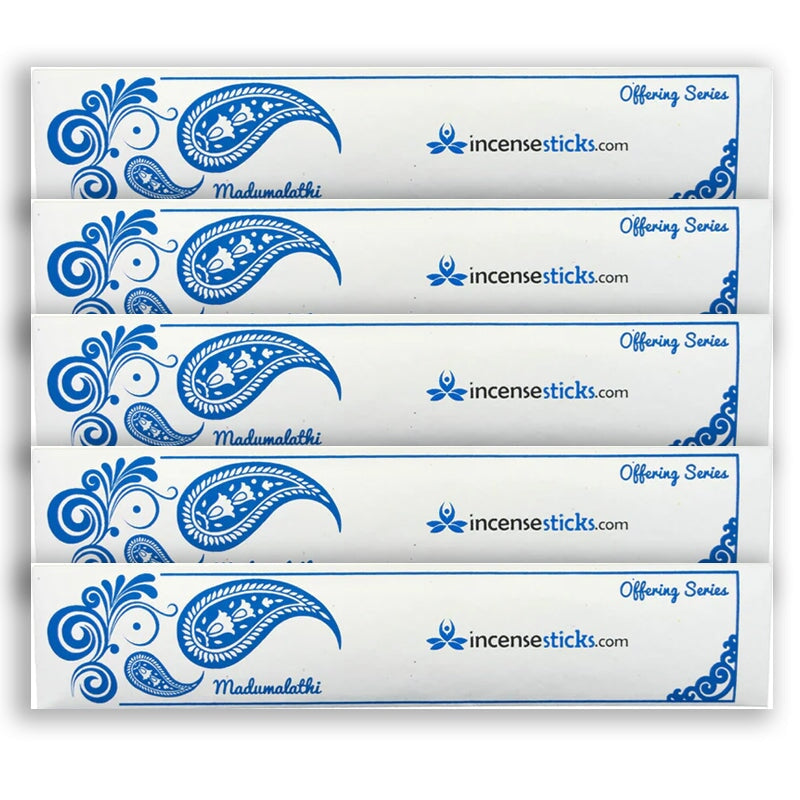 Madumalathi Incense 10" 20 Sticks Offering incense 5 Packs