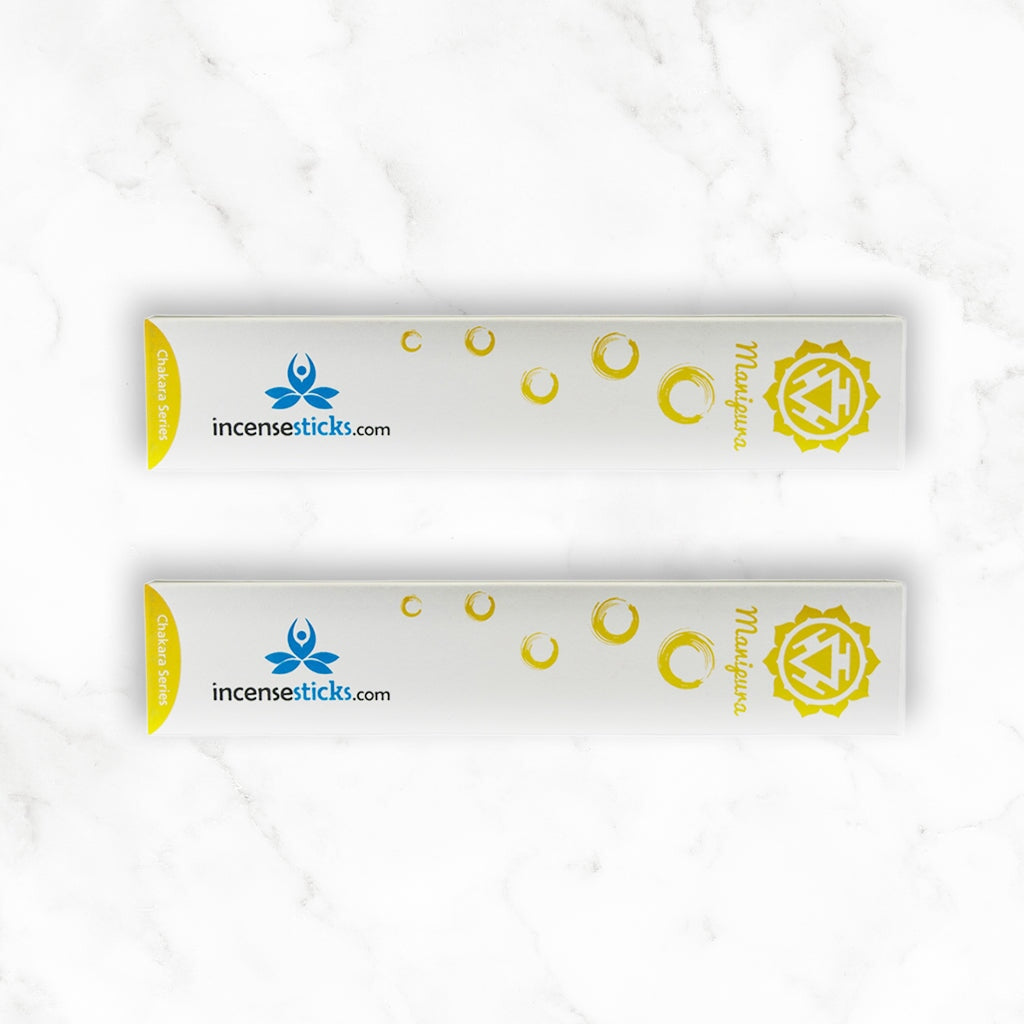 Manipura Incense 8" inch 12 Sticks Chakra incense 2 Packs