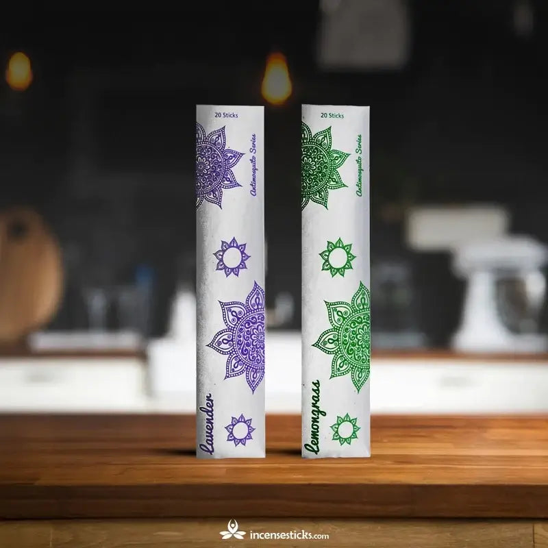 Mosquito Repellent Incense Sticks (2 packs - lemongrass and lavender incense)