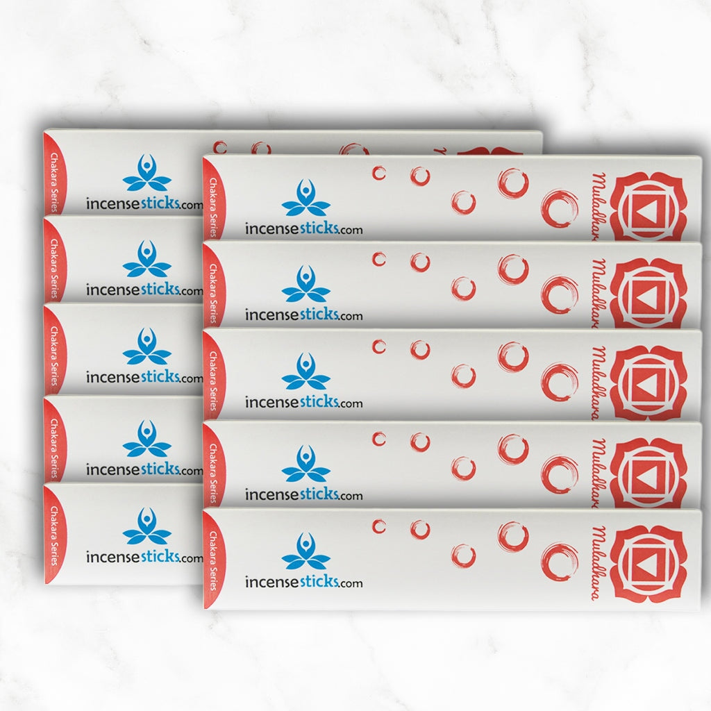 Muladhara Incense 8" inch 12 Sticks Chakra incense 10 Packs