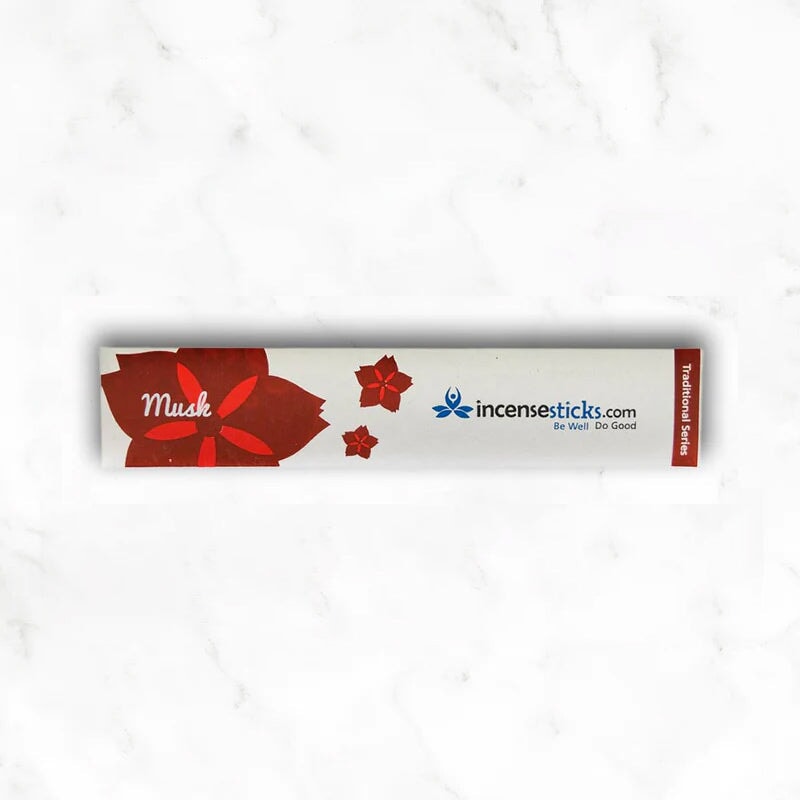Musk Incense 4.5" 10 Sticks Mini Traditional 1 Pack
