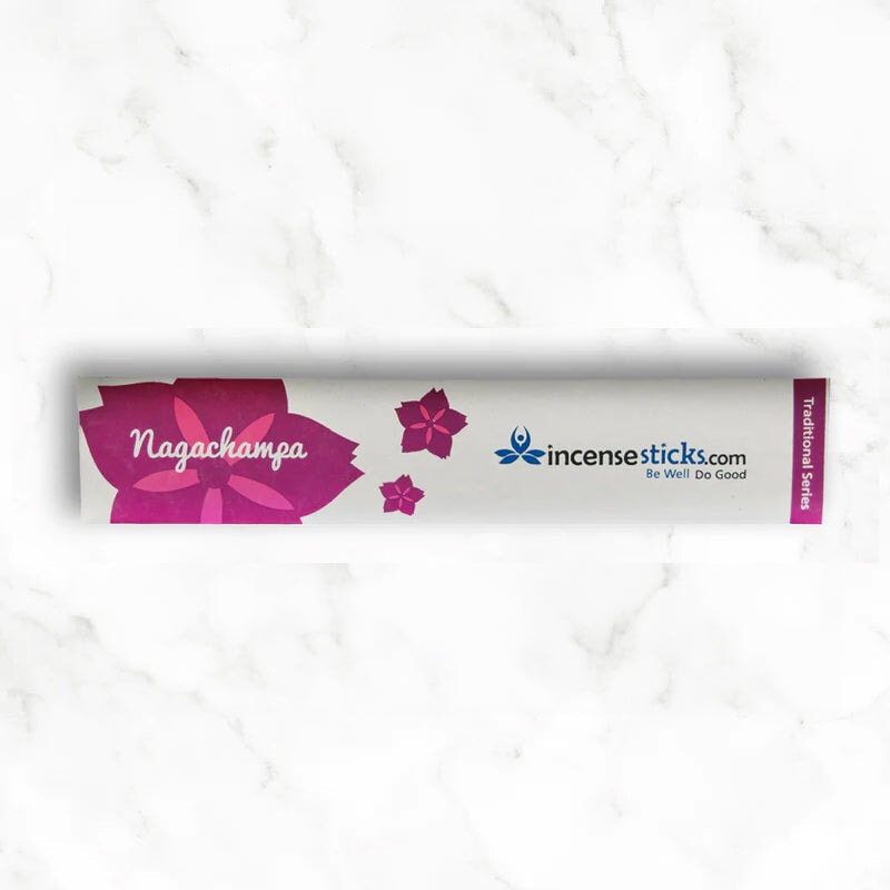 Nagachampa Incense 8" 10 Sticks Traditional Incense 1 Pack