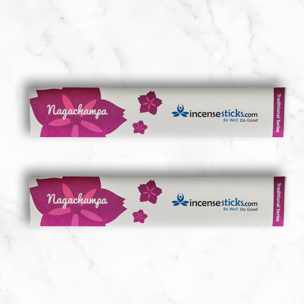 Nagachampa Incense 8" 10 Sticks Traditional Incense 2 Packs