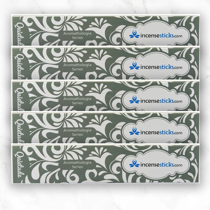 Quietude Incense 8" 12 Sticks Aromatologia Incense Sticks 5 Packs