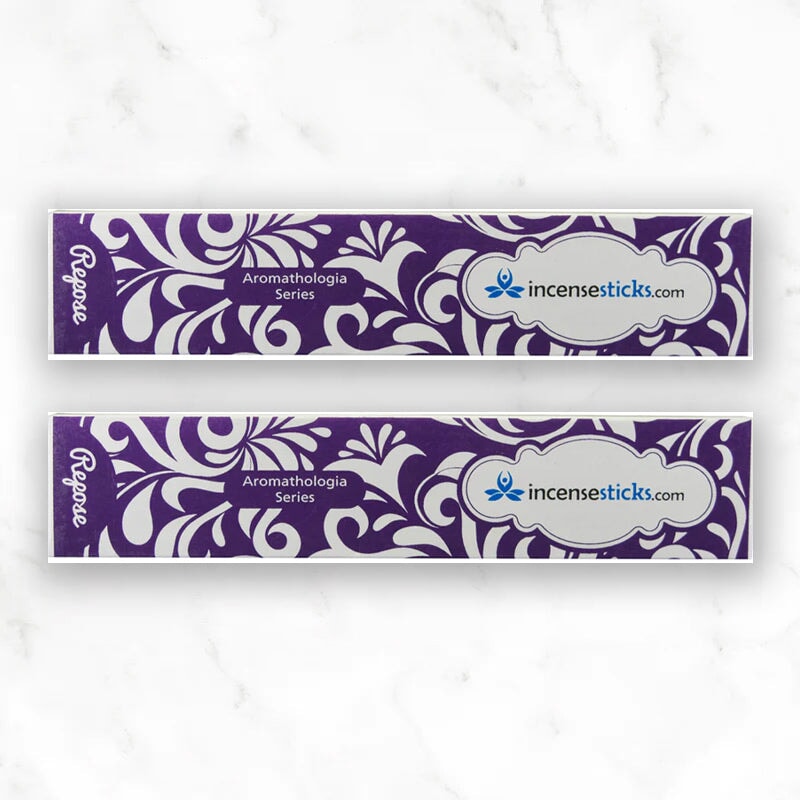 Repose Incense 8" 12 Sticks Aromatologia Incense Sticks 2 Packs