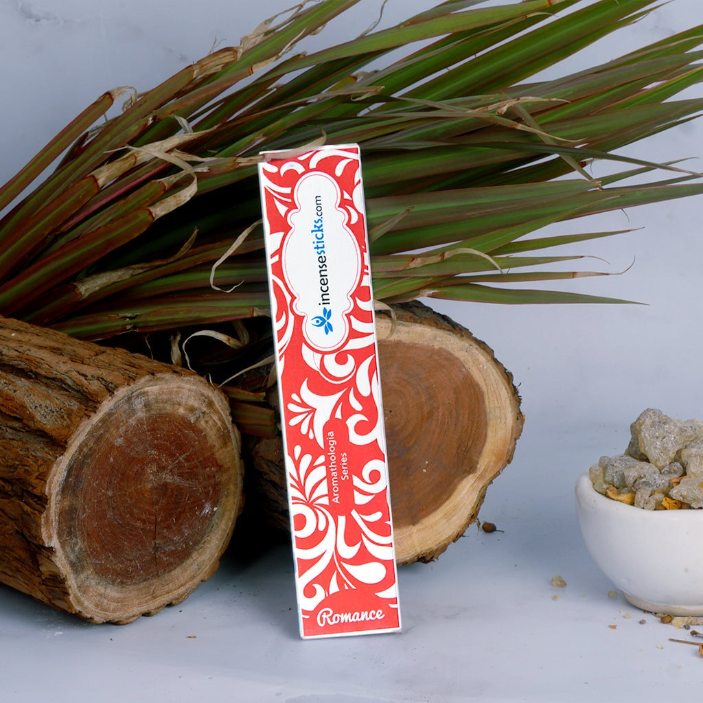 Romance Incense 8" 12 Sticks Aromatologia Incense Sticks