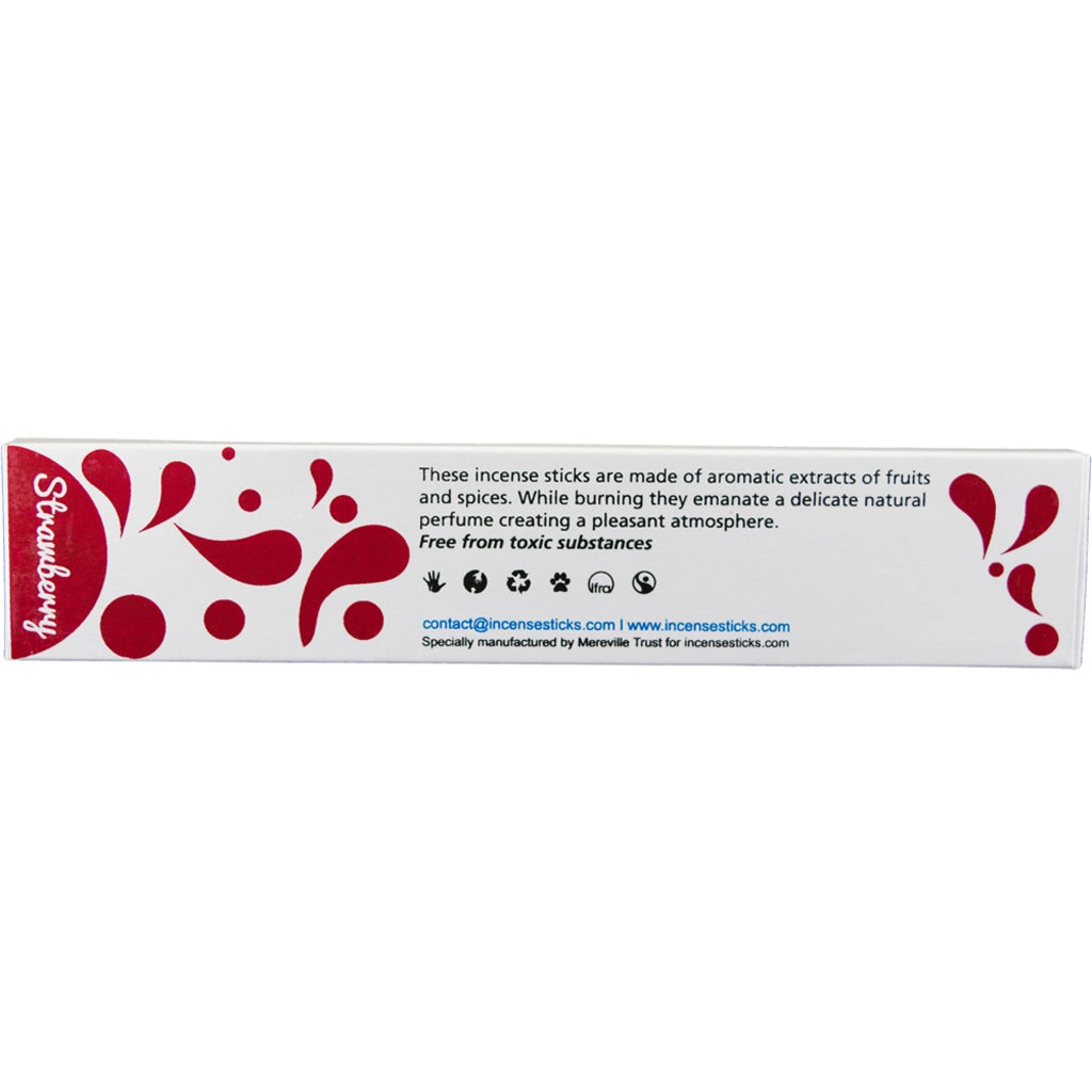 Strawberry Incense 8" inch 10 Sticks Fruits & Spices