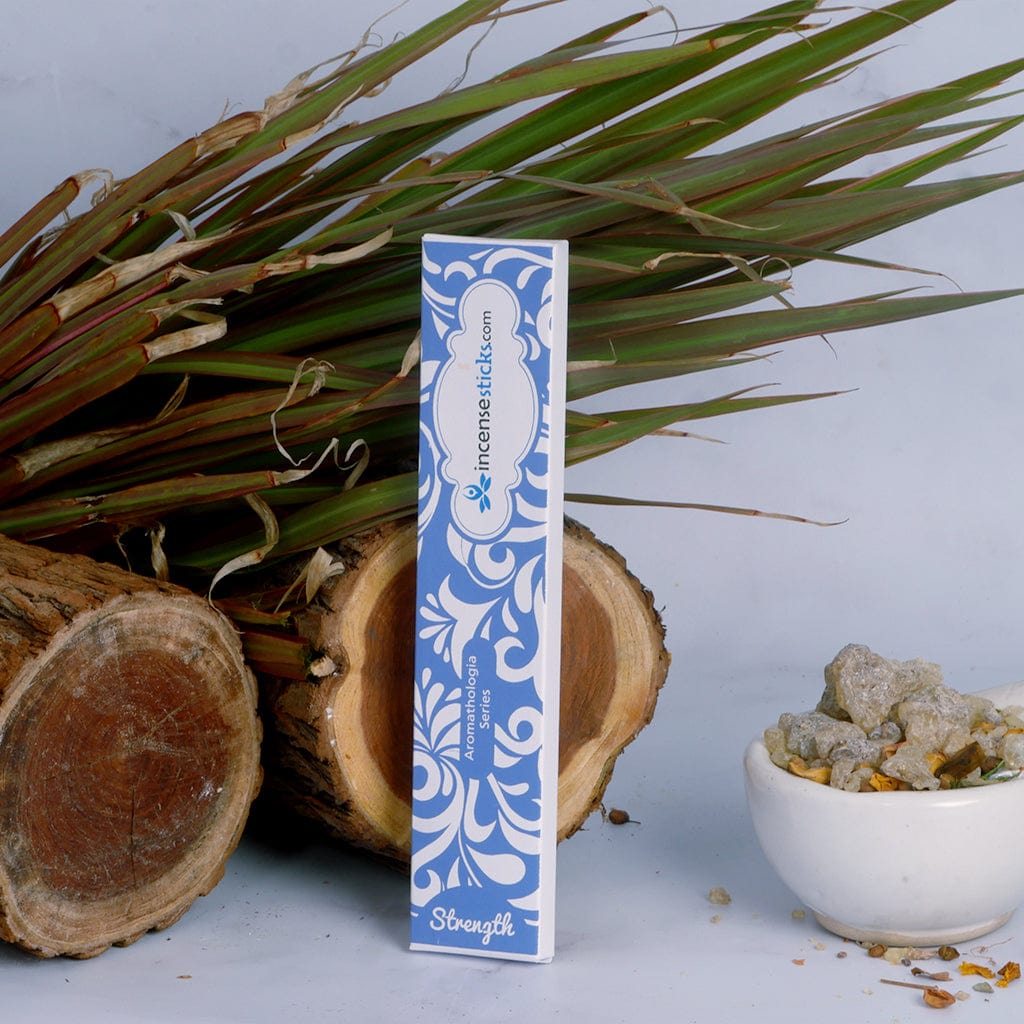 Strength Incense 8" 12 Sticks Aromatologia Incense Sticks
