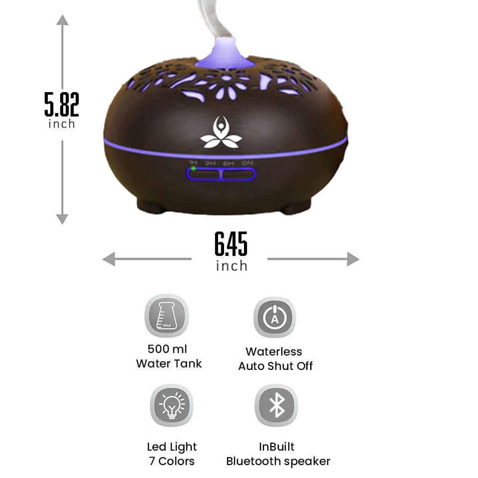 Portable 500ml essential oil Diffuser (SUTRA)