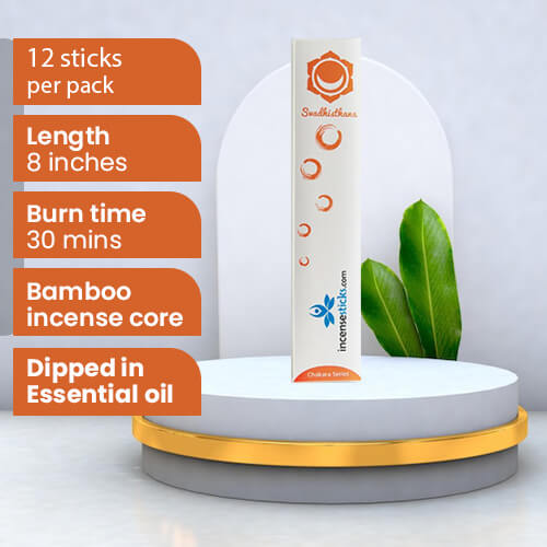 Svadhisthana Incense 8" inch 12 Sticks