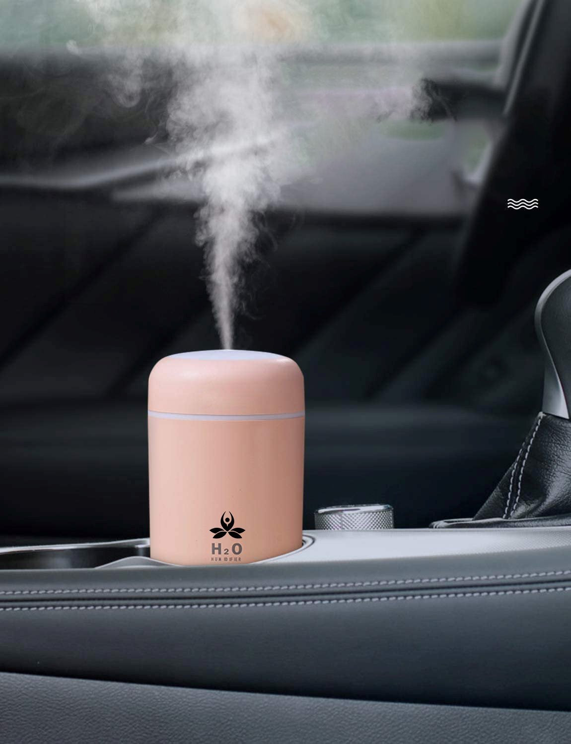 USB Car Humidifier ( ARDRA ) Electronic Diffuser Pink