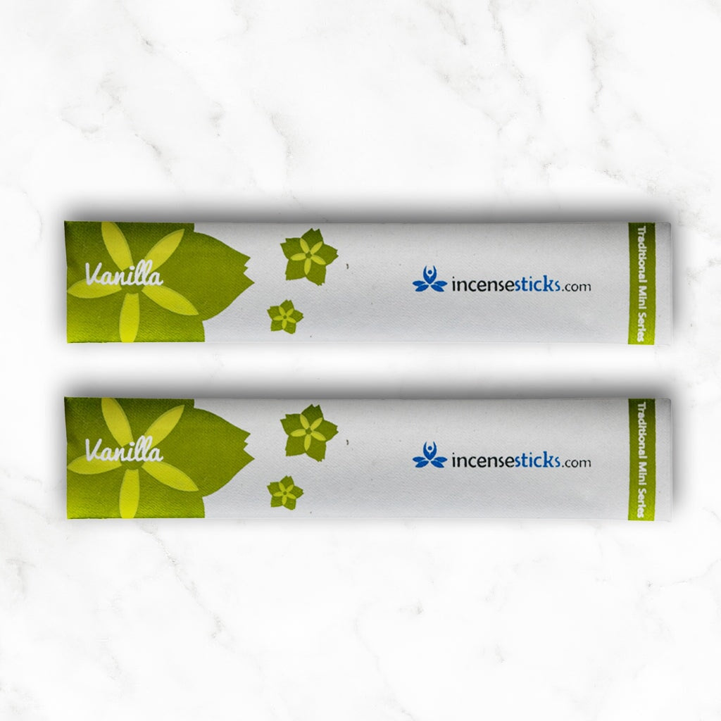 Vanilla Incense 8" 10 Sticks Traditional Incense 2 Packs