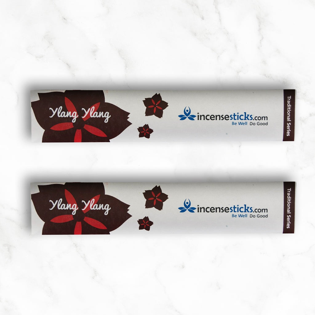 Ylang Ylang Incense 8" 10 Sticks Traditional Incense 2 Packs