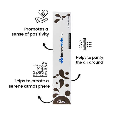 Clove Incense 8" inch 10 Sticks