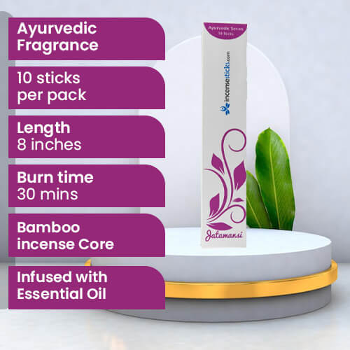 Jatamansi Incense  8" 10 Sticks