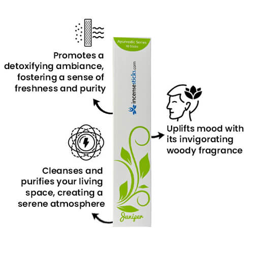 Juniper Incense  8" 10 Sticks