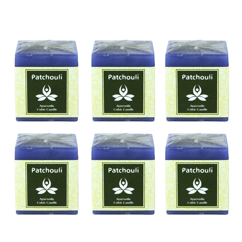 Patchouli Ayurvedic Cubic Candle