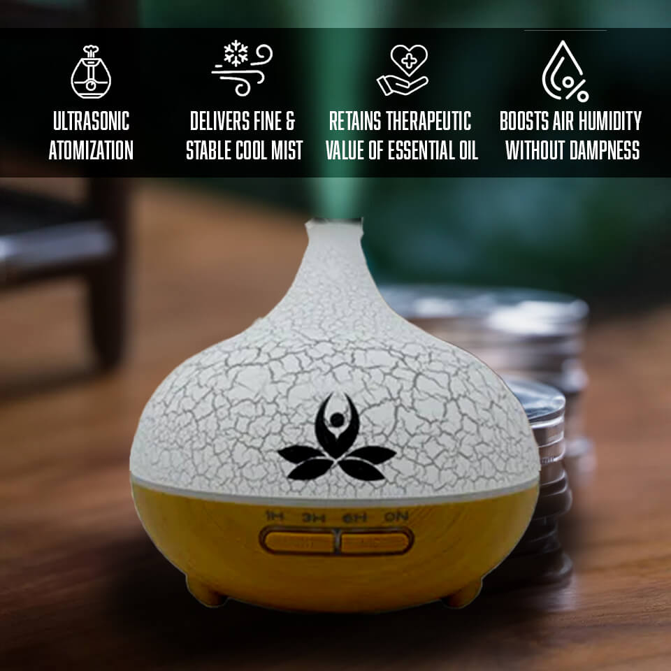 Multipurpose Essential Oil Diffuser With Light (Tejas)