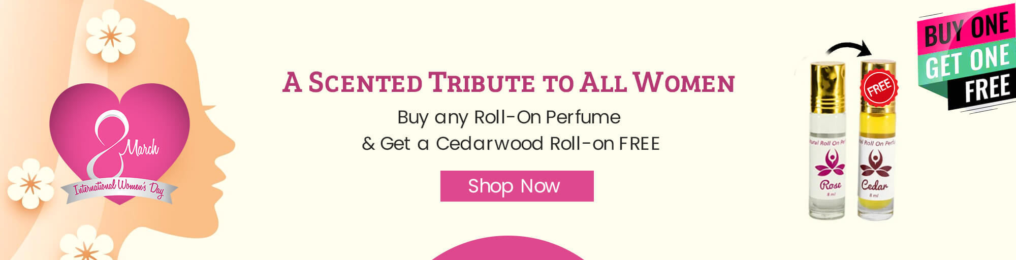 Buy Roll-On Get Cedarwood Free - Women’s Day 2026 Offers by Incensesticks
