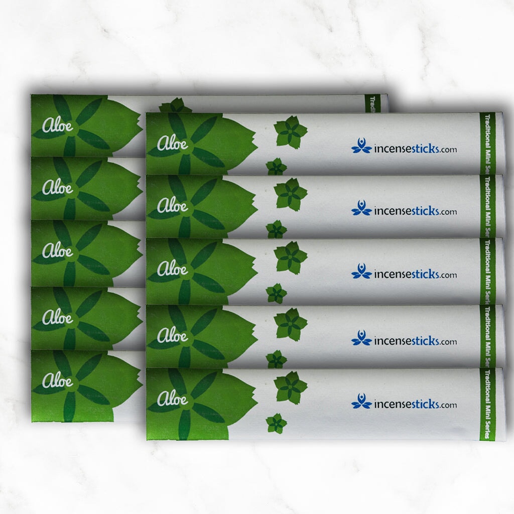 Aloe Incense 8" 10 Sticks Traditional Incense 10 Packs 