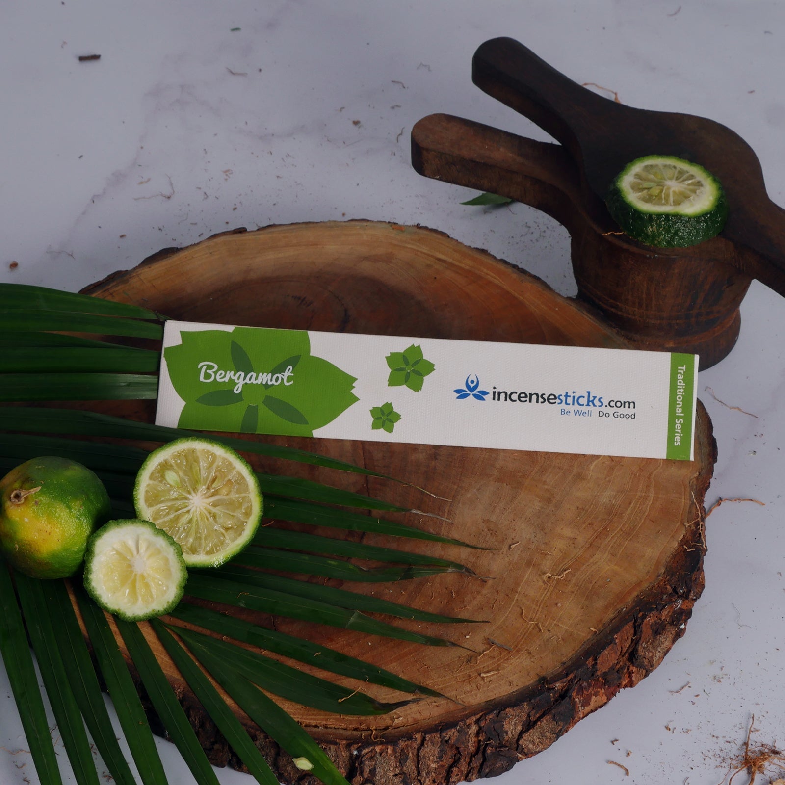 Bergamot incense 8" 10 Sticks Traditional Incense 1 Pack 